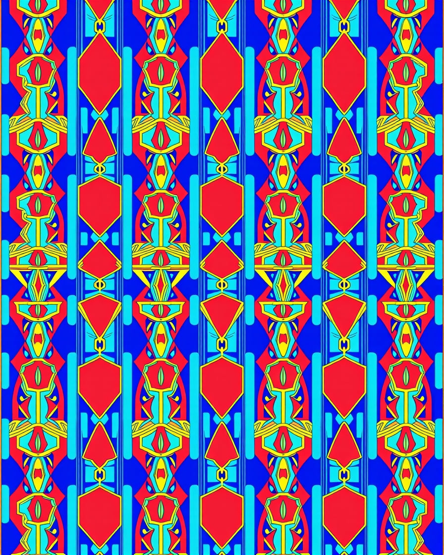 Bold Geometric Abstract Patterns Rug