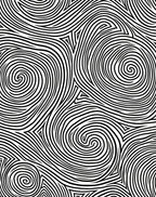 Bold Swirling Lines Pattern Rug