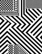 Bold Geometric Diagonal Black White Design Rug