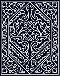 Intricate Floral Geometric Pattern Rug