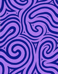 Lavender And Blue Swirl Rug