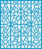Geometric Blue Abstract Pattern Rug