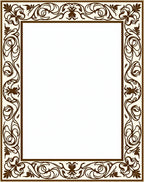 Ornate Floral Vines Cream Brown Rug