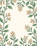 Botanical Vine Floral Pattern Rug