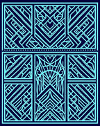 Art Deco Geometric Linear Design Rug
