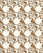 Brown Sketchy Organic Swirls Rug