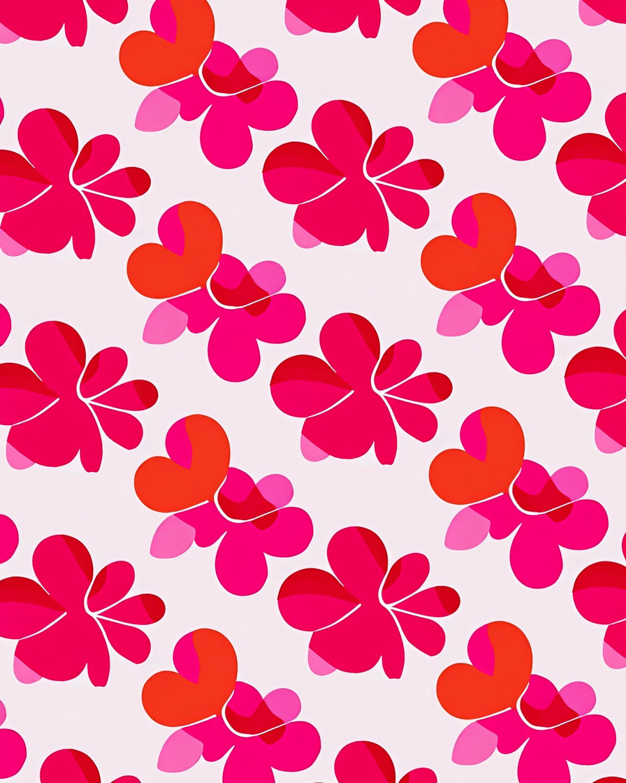 Vibrant Abstract Floral Pattern Rug