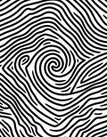 Abstract Black White Swirl Pattern Rug