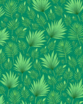 Green Leafy Tropical Pattern Rug