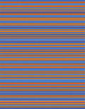 Bright Orange And Blue Stripe Design Rug
