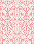 Pink Pastel Geometric Medallion Pattern Rug