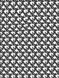 Abstract Black White Geometric Pattern Rug