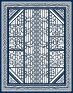 Geometric Deco Style Lattice Pattern Rug