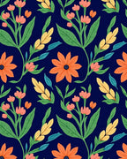 Vibrant Floral Pattern Rug