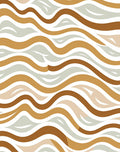 Abstract Wavy Stripes Pattern Rug