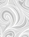 Swirling Abstract Gray White Design Rug