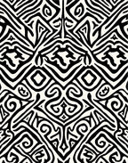 Abstract Organic Bold Pattern Design Rug