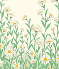 Daisy Field Garden Pattern Design Rug