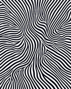 Black and White Abstract Swirl Pattern Rug