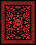 Classic Red Floral Vine Pattern Rug