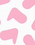 Pink Abstract Organic Shapes Rug