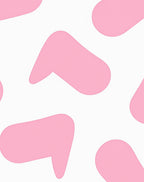 Pink Abstract Organic Shapes Rug