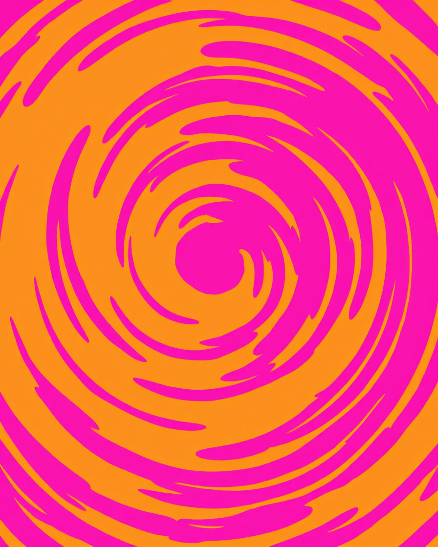 Vivid Swirl Pattern Design Rug