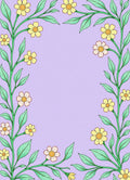 Delicate Floral Vine Pattern Rug