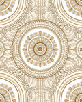 Ornate Mandala Medallion Pattern Rug