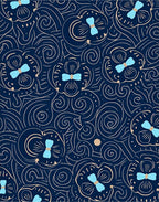 Floral Swirls And Petals Pattern Rug