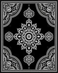 Ornate Mandala Design Contrast Rug