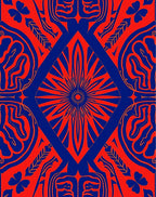 Bold Abstract Geometric Symmetry Rug