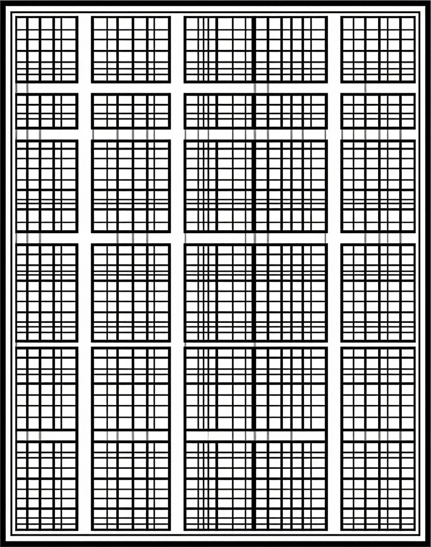 Modern Grid Pattern Design Rug