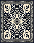 Bold Tribal Symmetric Design Rug