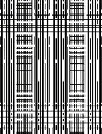 Bold Black White Geometric Line Art Rug