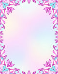 Pink And Aqua Floral Mandala Rug