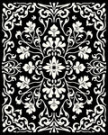 Intricate Floral Scrollwork Classic Pattern Rug
