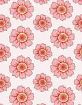 Pink Floral Pattern With Yellow Accents Rug