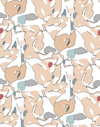 Abstract Organic Shapes Pattern Design Rug