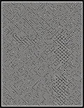 Bold Black White Maze Pattern Rug