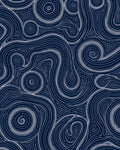 Abstract Swirls and Triangle Pattern Rug