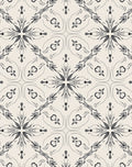Elegant Gray Floral Starburst Pattern Rug