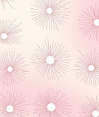Sunburst Patterned Gradient Background Rug