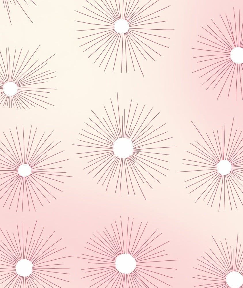 Sunburst Patterned Gradient Background Rug