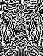 Abstract Black White Wavy Lines Rug