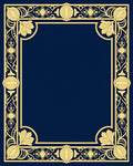 Gold Floral Border Accent Rug