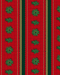 Green Leaf Pattern With Red Plaid Rug