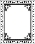 Elegant Floral Scrollwork Pattern Rug