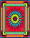 Bold Starburst Geometric Design Rug