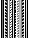 Black White Geometric Stripe Pattern Rug